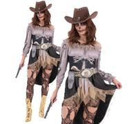 Smiffys Skeleton Saloon Girl Costume X-Large - UK Size 20-22