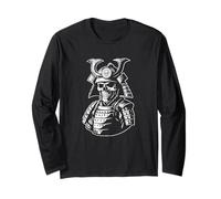 Skeleton Samurai Armor Warrior Japan Long Sleeve T-Shirt
