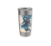 Skeleton Samurai Skull - Ukiyo-e Undead Stainless Steel Insulated Tumbler