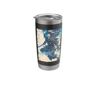 Skeleton Samurai Skull - Ukiyo-e Undead Stainless Steel Insulated Tumbler