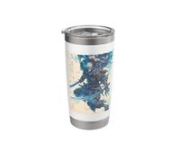 Skeleton Samurai Skull - Ukiyo-e Undead Stainless Steel Insulated Tumbler