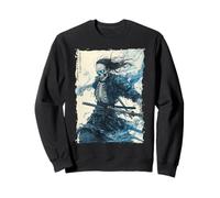 Skeleton Samurai Skull - Ukiyo-e Undead Warrior Sweatshirt