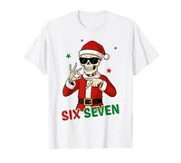 Skeleton Santa Six Seven Christmas 67 Secret Santa T-Shirt