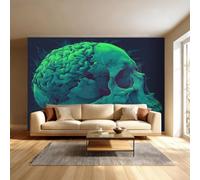 Skeleton Self-Adhesive Wallpaper 150 x 105 cm Abstract 3D Photo Wallpaper | Self-Adhesive Photo Wallpaper 3D Printed Bedroom Waterproof Canvas Large Decorative Wall Mural Living Room Matte Wall Murals