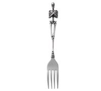 Skeleton Serving Fork Retro Silver Titanium Steel Table