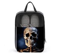 Skeleton Shoe Bag Waterproof & Breathable Shoe Pouch for Travel, Portable Carry Case for Sports Sneakers, Gym, Vacation
