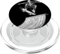 Skeleton Skateboarder Halfpipe Funny Skater Quote PopSockets PopGrip for MagSafe