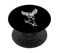Skeleton Skateboarding Fairycore Aesthetic Goth Alt PopSockets Adhesive PopGrip