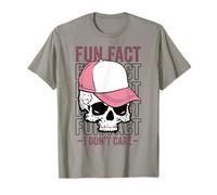 Skeleton Skull Fun Fact Dont Care Sarcastic Humor Halloween T-Shirt