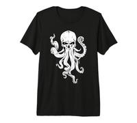 Skeleton Skull Scary Octopus Halloween Rock n Roll Premium T-Shirt