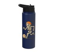 Skeleton Soccer Halloween Stainless Steel Insulated Water Bottle