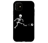 Skeleton Soccer Player Spooky Trick Or Treat Halloween Case for iPhone 11