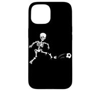 Skeleton Soccer Player Spooky Trick Or Treat Halloween Case for iPhone 15
