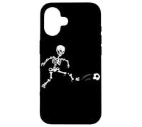 Skeleton Soccer Player Spooky Trick Or Treat Halloween Case for iPhone 16