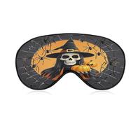 Skeleton Spider Web Eye Cover Breathable Comfortable Eyeshade Soft Skin Friendly Sleep Mask Party Night Blindfold with Fashion Adjustable Eye Mask for Night Sleeping Travel Nap