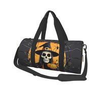 Skeleton Spider Web Travel Duffel Bag Sports Gym Bag, Lightweight Overnight Weekender Bag With Shoes Compartment Yoga Gym Sports Bag For Men Women