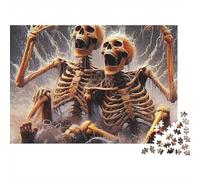 Skeleton Splash Art 1000 Piece Jigsaw Puzzle For Adults Educational Games Stress Relief Puzzle Cultivate The Spirit of Teamwork For Adults Gifts 500pcs (52x38cm)