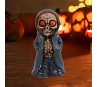 Skeleton Statue,Street Dance Style Skull Resin Statues,Gothic Halloween S-kull Figurines S-kull Car Dashboard Decorations, Halloween Resin Decorative Ornaments for Home Decor Festival Scene Ornaments
