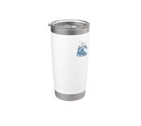 Skeleton Surfer Surfing Ocean Wave Beach Vintage Style Stainless Steel Insulated Tumbler