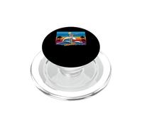 Skeleton Surfing Halloween Hawaii Hawaiian Funny Surfer PopSockets PopGrip for MagSafe
