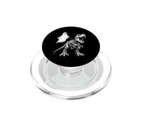 Skeleton T Rex Leashed Ghost Halloween Dinosaur Bones PopSockets PopGrip for MagSafe