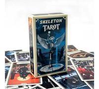 Skeleton Tarot Deck, 78 Gothic Dark Fantasy Bone Theme Cards for Divination and Meditation
