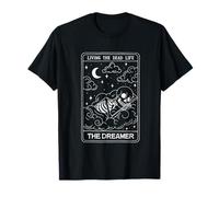 Skeleton Tarot The Dreamer Living Dead Life Design T-Shirt