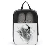 Skeleton Tearing Through The Paper Shoe Bag for Travel Daily Use Anti-dust Storage Carrier Golf Shoe Pouch