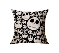 (Skeleton) The Before Nightmare Christmas Cushion Cover Sofa Home Decor Cartoon Sally Jack