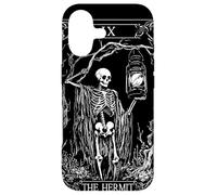 Skeleton The Hermit Tarot Card Vintage Gothic Halloween Case for iPhone 17