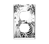 Skeleton Thinking Outlet Cover Light Switch Cover Decorative 1 Gang Wall Plate for Kitchen Room Bathroom Size 7x11.4cm