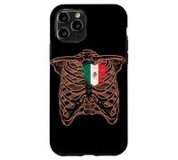 Skeleton Torso Mexican Heart Mexico Flag Long Live Case for iPhone 11 Pro