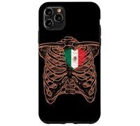 Skeleton Torso Mexican Heart Mexico Flag Long Live Case for iPhone 11 Pro Max