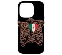 Skeleton Torso Mexican Heart Mexico Flag Long Live Case for iPhone 14 Pro