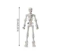 Skeleton Toy - Movable Joint Figure, Detailed Bone Structure Model, Accessory Equipped Display Statue, Poseable Mini Character Ornament For Festive Collection Shelves Desks Party Role Playing