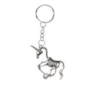 Skeleton Unicorn Keyring Skull Gothic Horse Horn Fantasy Mythical Keychain Pagan Magic Magical Creature Bones Accessory Bag Keys Fairy Tale