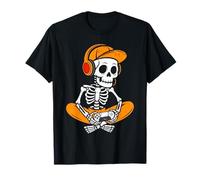 Skeleton Video Game Halloween Funny Gaming Gamer Boys Men T-Shirt