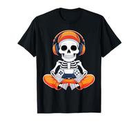 Skeleton Video Game Halloween Funny Gaming Gamer Boys Men T-Shirt