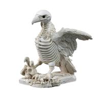 Skeleton Vulture Halloween Decor,Resin Skeleton Animal Home Decor Statue - Collectible Figurine, Halloween Statue for Table Bookshelf Decor