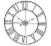 Skeleton Wall Clock - Large - Silver - 80cm x 80cm