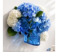 Skeleton Wall Hanging Vase Suitable For Hanging And Desktop Decoration (blue)