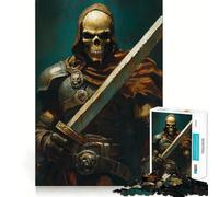 Skeleton Warrior with Sword 1000 Piece Jigsaw Puzzles for Adults Mental Logic Toy Tension Relief Firm Cut Perfect Present 38x52cm