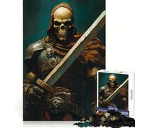 Skeleton Warrior with Sword 1000 Piece Jigsaw Puzzles for Adults Sharp Logic Toy Home Leisure Tight Cut Heartfelt Gift 50x75cm