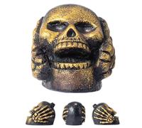 Skeleton Whistle, Novelty Horror Skull Sound Maker, 2.36x2.91x2.28 Inches, Screaming Death Skull Prank Toy, Scary Keepsake for Meditation, Halloween Parties Favors, Kids and Adults