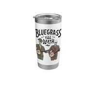 Skeleton with Banjo Design for Bluegrass Concert Stainless Steel Insulated Tumbler