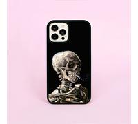 Skeleton with Burning Cigarette Vincent Van Gogh Phone Case/Cover Compatible with iPhone 11 Pro Rubber