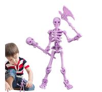 Skeleton with Movable Joints - Educational Accessory for Anatomy & Biology | Flexible Skeleton for Presentations and Scientific Projects at Home or School, Human Skeleton