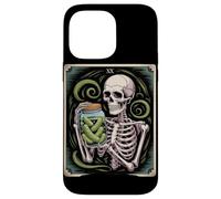 Skeleton With Pickle Jar Tarot XX Arcana Humor Case for iPhone 14 Pro Max