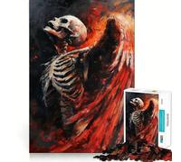Skeleton with Wings 1000 Piece Jigsaw Puzzle for Teenagers Mind Game Toy Stress Release Neat Cut Artistic Gift 50x75cm