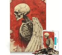 Skeleton With Wings 1000 Piece Jigsaws for Teenagers Puzzle Think Toy Stress Relief Sharp Cut Santa Wish List 50x75cm